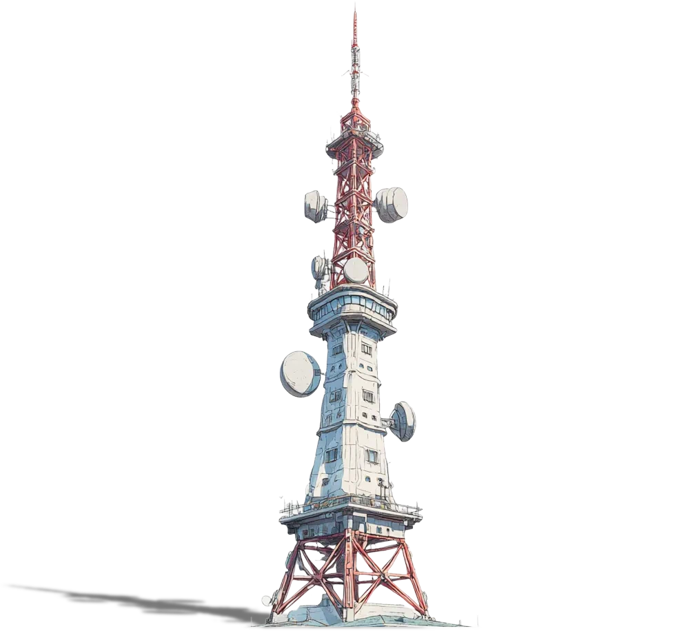 Radio Tower for Solana mining network connections in Rigs game